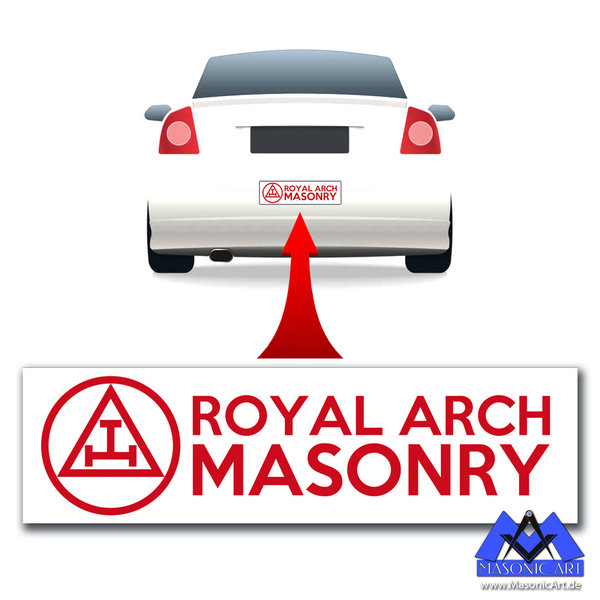 XXL Aufkleber (Stoßstangenaufkleber) "Royal Arch Masonry"