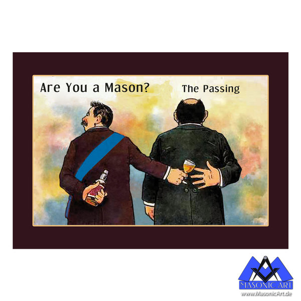 Freimaurer Postkarte / Ansichtskarte "Are You a mason? - The passing"