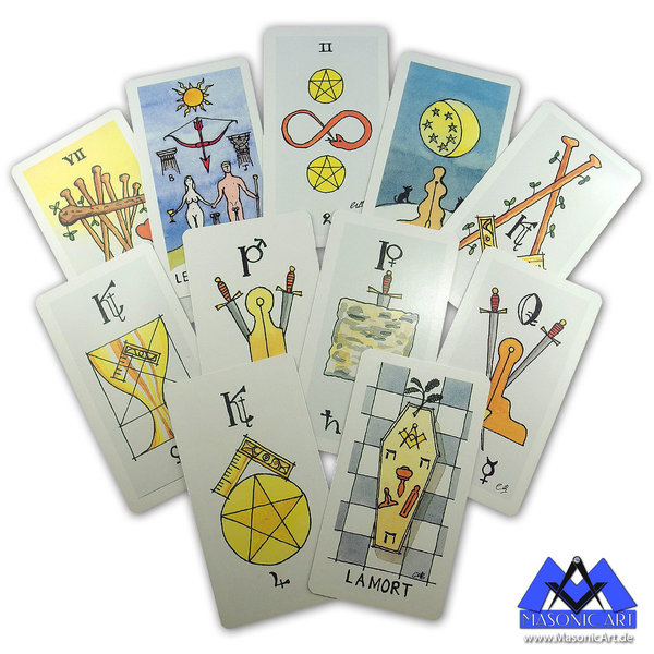 Freimaurer Tarot-Kartendeck - "A Tarot deck for all freemasons" RARES SAMMLERSTÜCK!