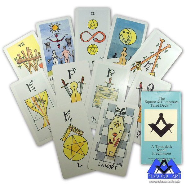 Freimaurer Tarot-Kartendeck - "A Tarot deck for all freemasons" RARES SAMMLERSTÜCK!